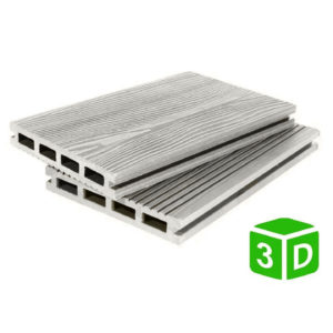 Террасная доска из ДПК 3D 140 22 мм антрацит
